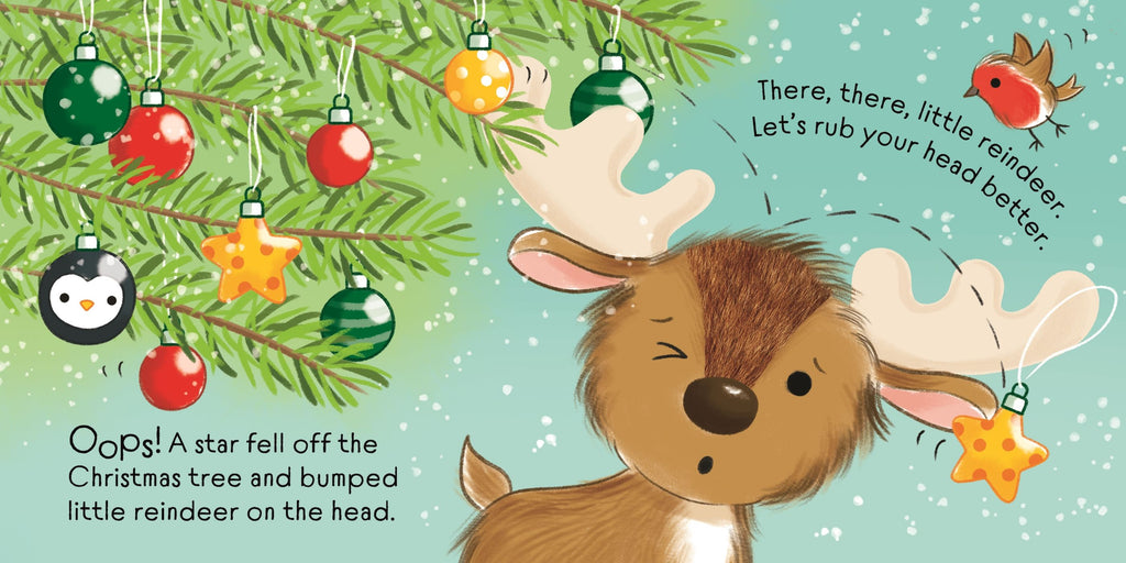 Carte senzoriala There There Little Reindeer, Usborne, +6 luni