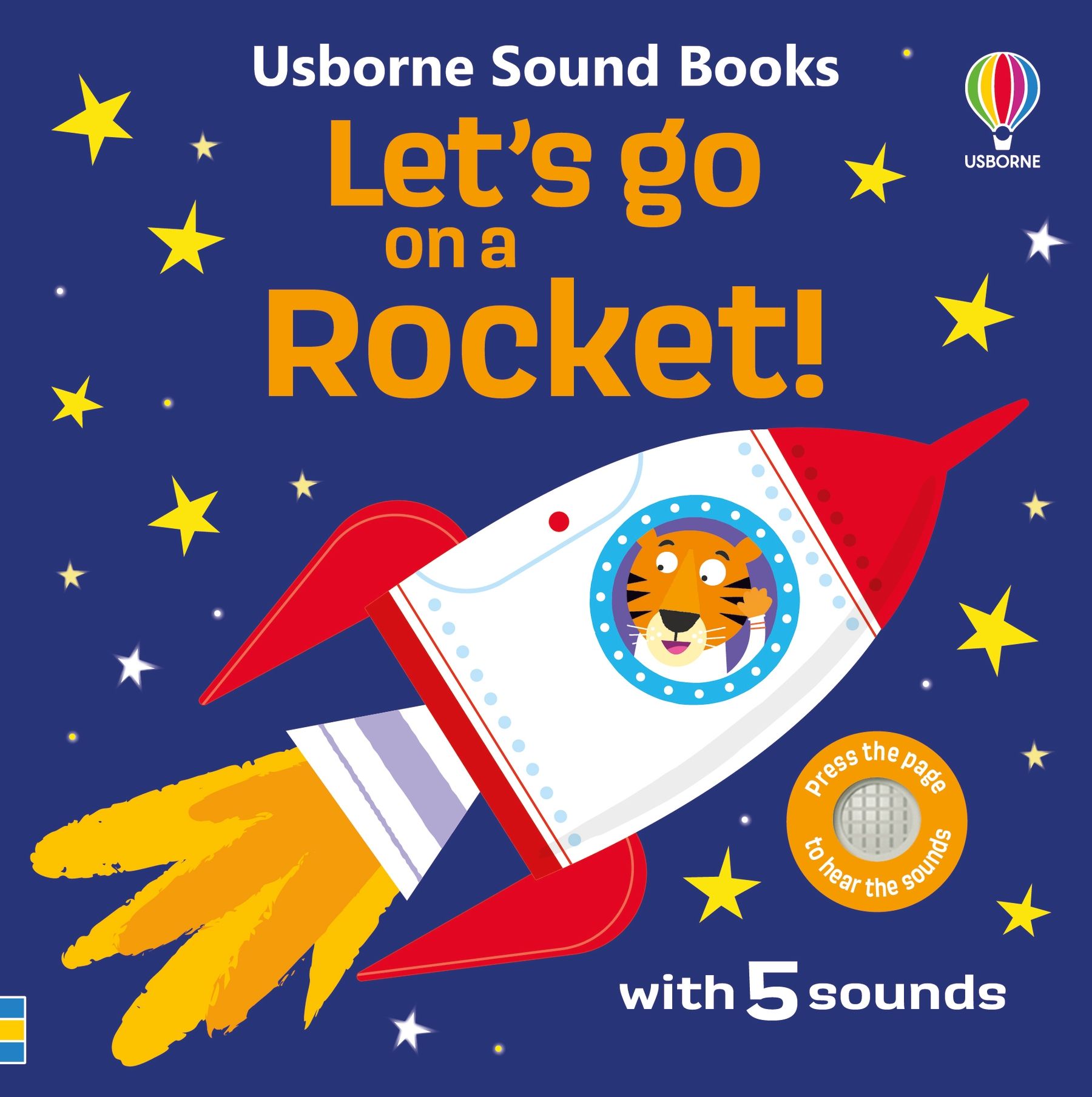 Carte interactiva cu sunete, Hai să mergem cu racheta!, Let's go on a Rocket!, Usborne, +12 luni