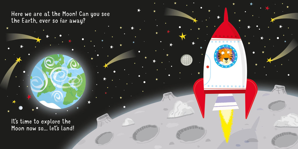 Carte interactiva cu sunete, Hai să mergem cu racheta!, Let's go on a Rocket!, Usborne, +12 luni
