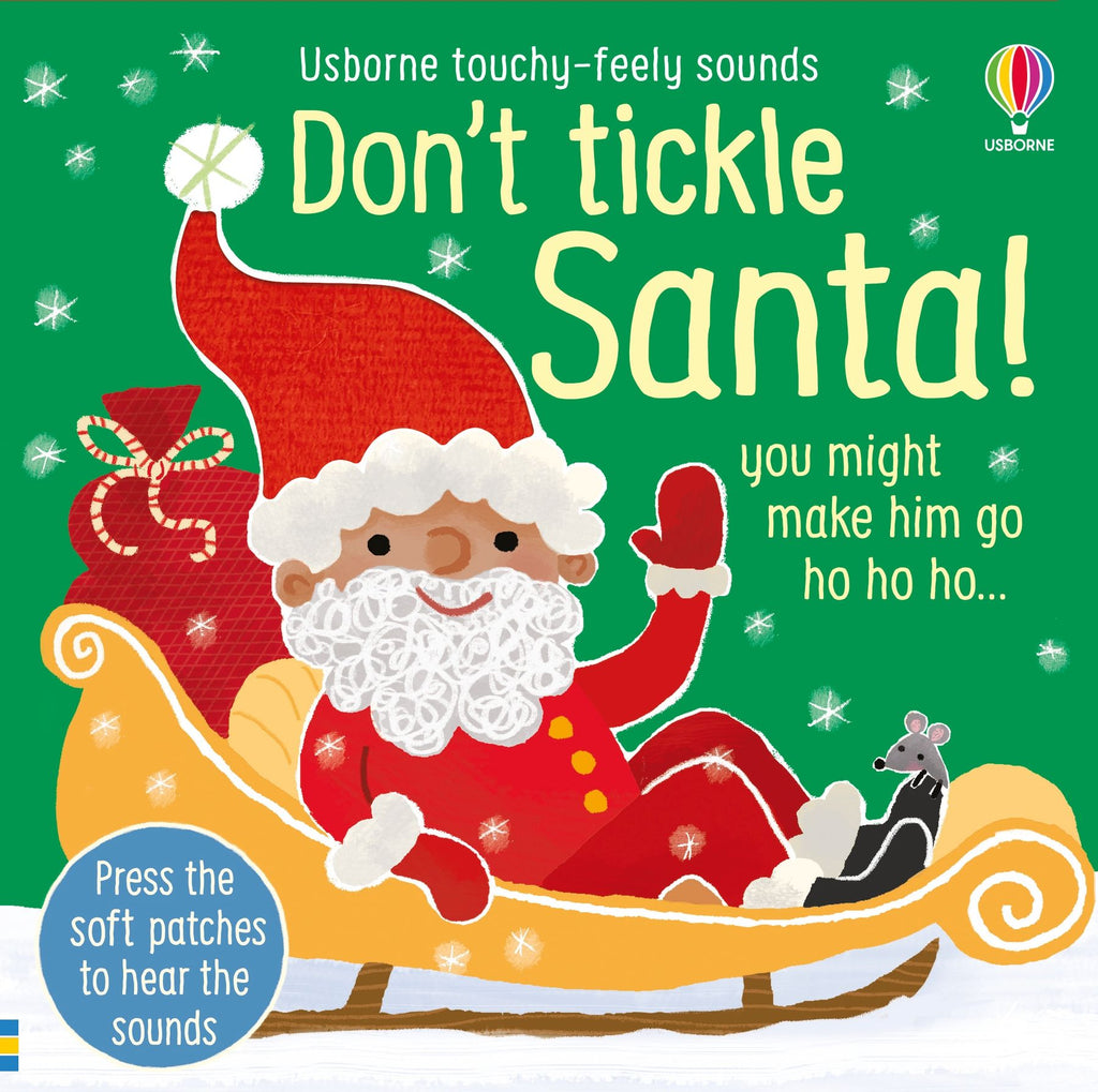 Carte interactiva cu sunete de Craciun Don't Tickle Santa!, Usborne, +6 luni