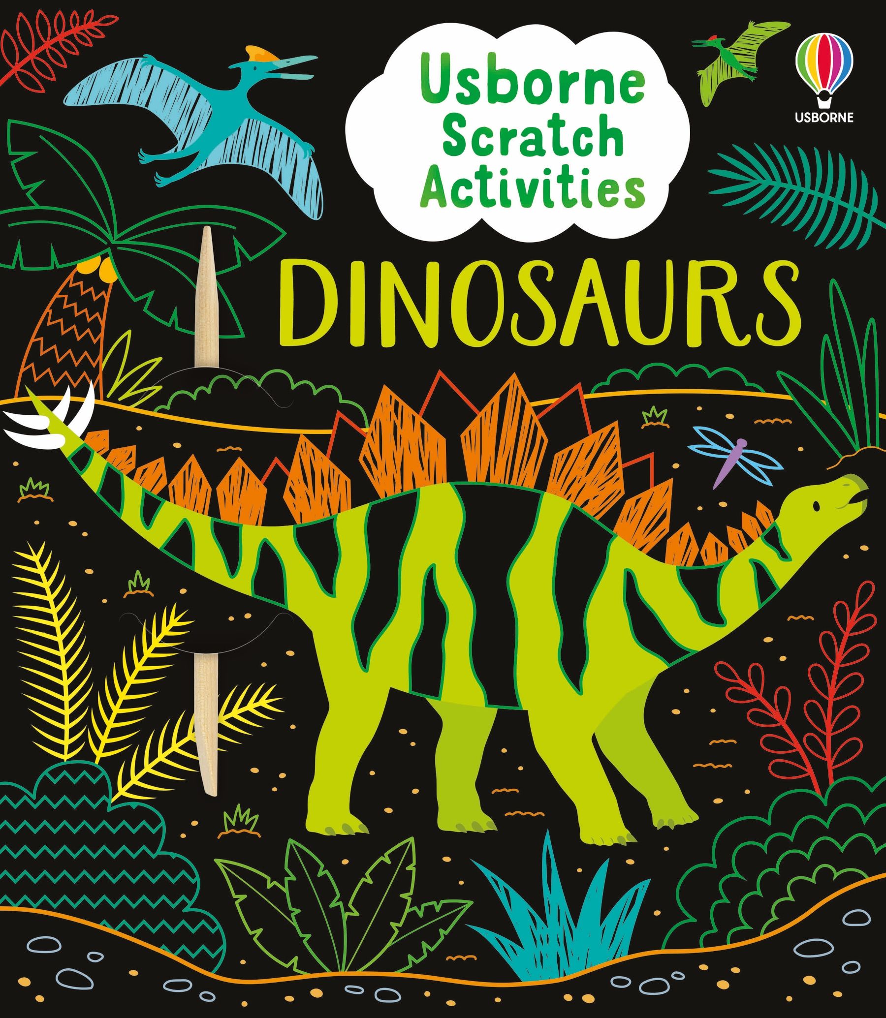 Carte de activitati cu dinozauri, Usborne Scratch Activities Dinosaurs, Usborne, +6 ani