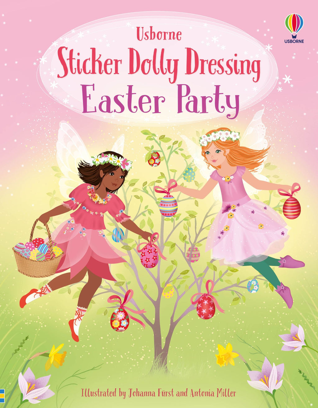 Carte cu stickere Sticker Dolly Dressing Easter Party, Usborne, +5 ani
