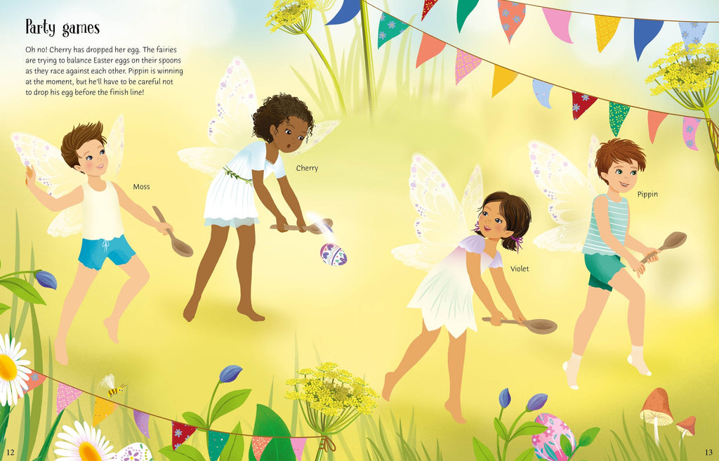 Carte cu stickere Sticker Dolly Dressing Easter Party, Usborne, +5 ani