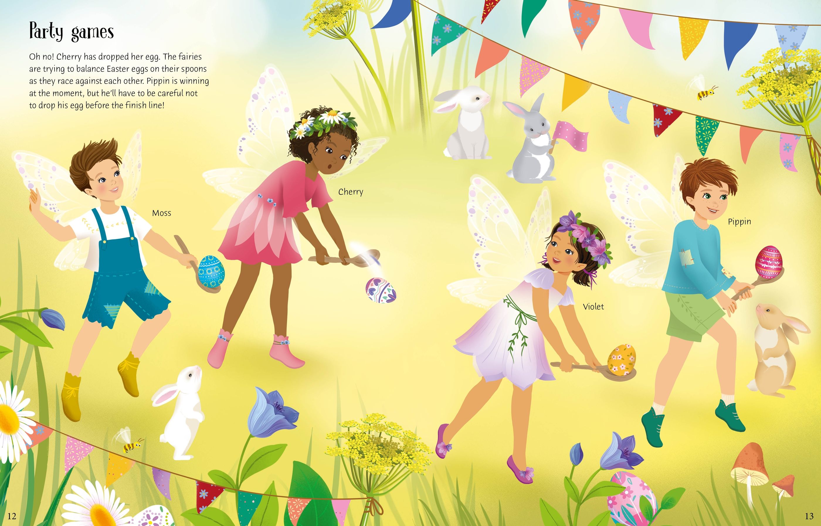 Carte cu stickere Sticker Dolly Dressing Easter Party, Usborne, +5 ani