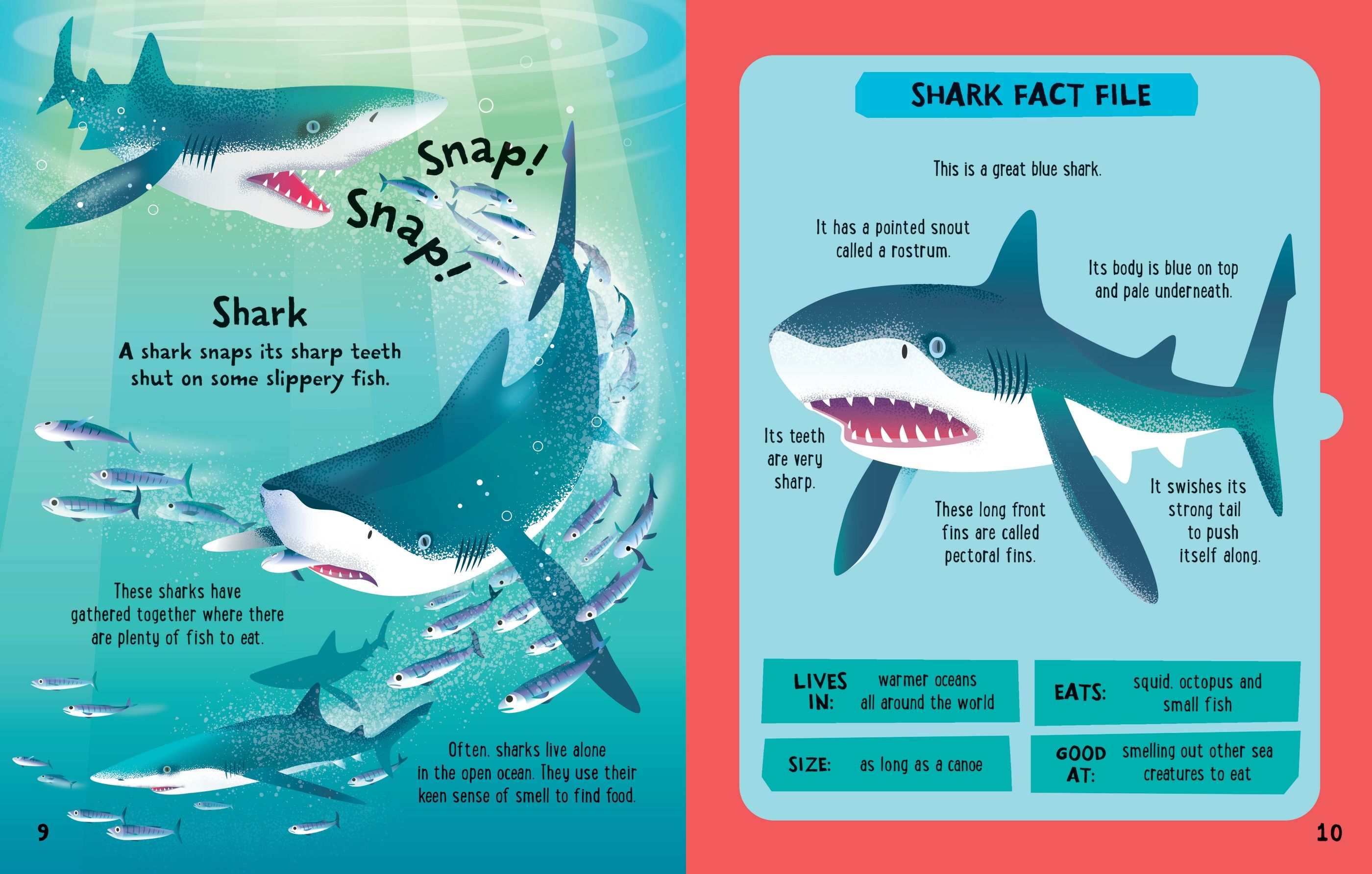 Carte interactivă de asamblat 3D, Creaturi marine, colectia "Slot-together", Usborne, +4 ani