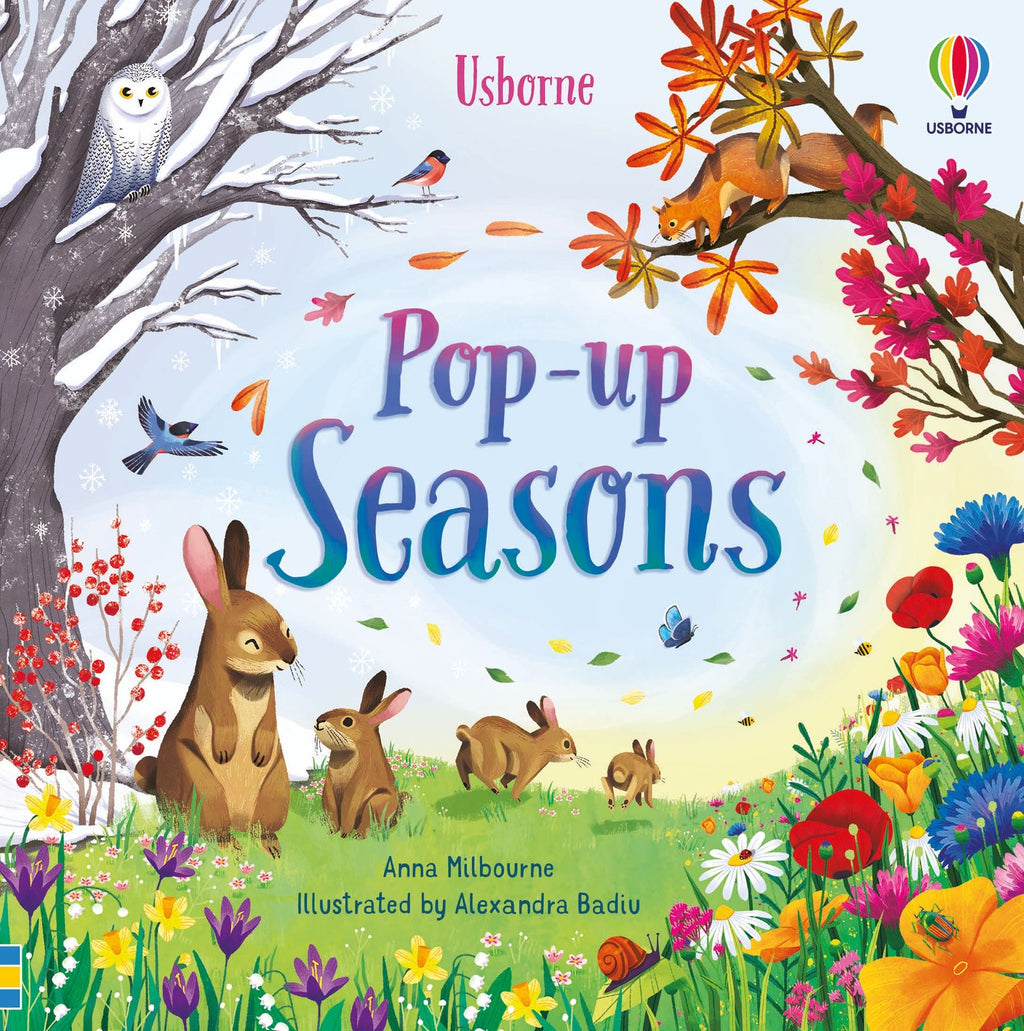 Carte interactiva cu elemente 3D Anotimpuri, Pop-Up Seasons, Usborne, +3 ani