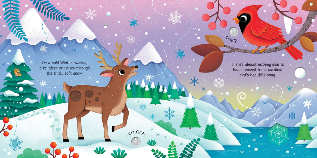 Carte interactiva cu sunete Sunetele anotimpurilor, Seasons Sounds, Usborne, +3 ani