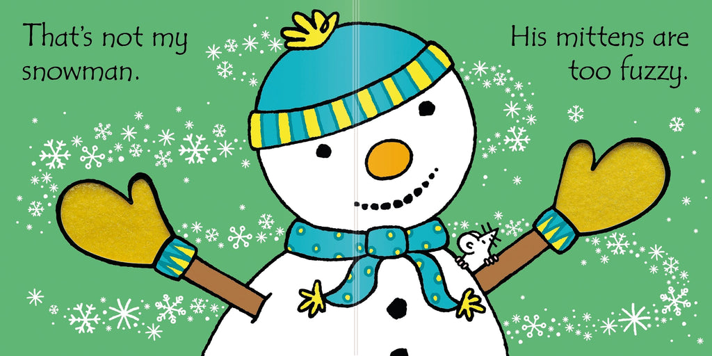 Set carte tactila si jucarie de plus That's not my Snowman..., Usborne, +3 luni