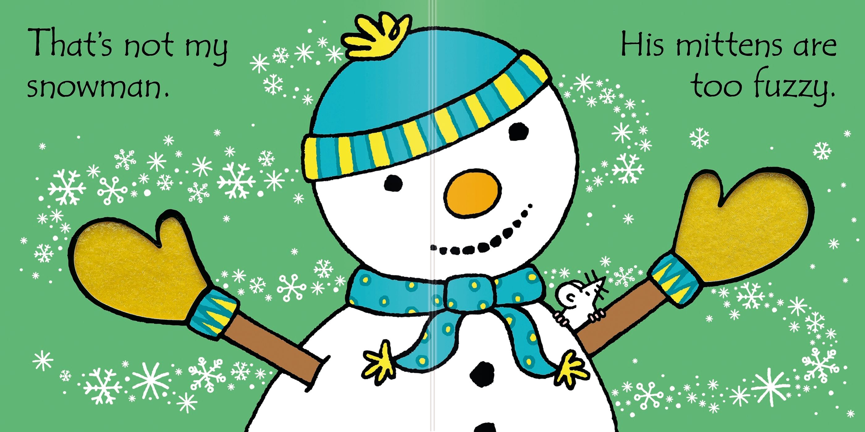Set carte tactila si jucarie de plus That's not my Snowman..., Usborne, +3 luni