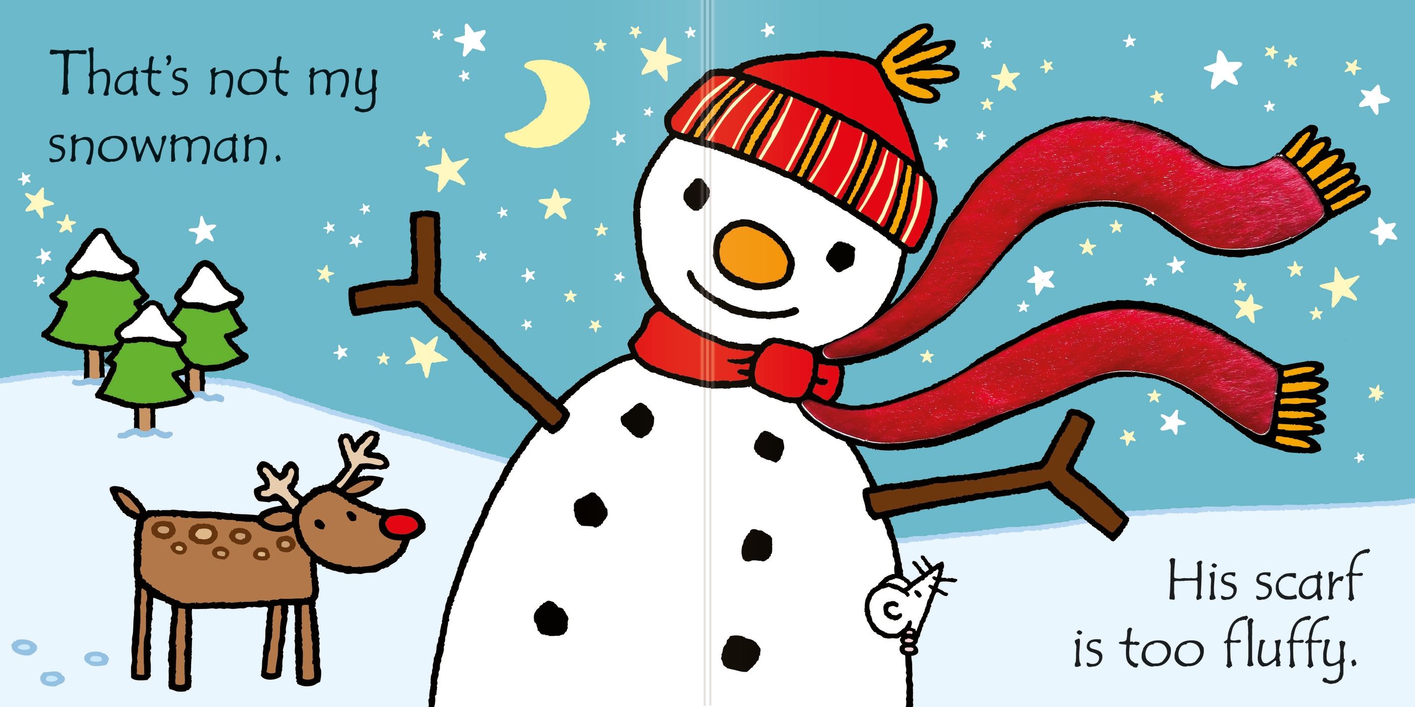 Set carte tactila si jucarie de plus That's not my Snowman..., Usborne, +3 luni