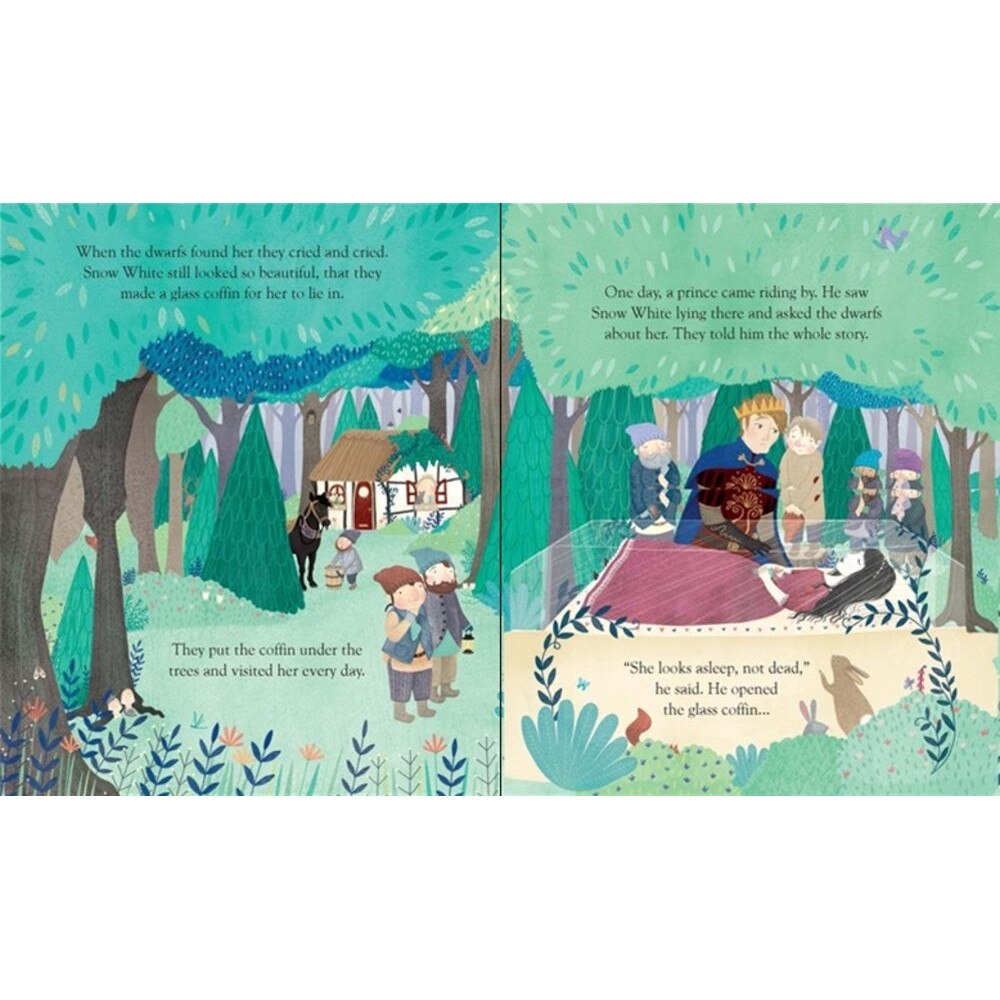 Carte cu clapete Alba ca Zapada si cei sapte pitici, Peep Inside a Fairy Tale Snow White and the Seven Dwarfs, Usborne, +3 ani