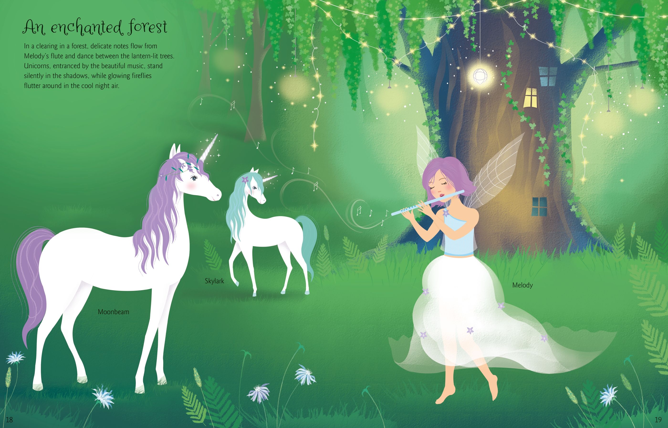 Carte cu stickere cu Unicorni, Sticker Dolly Dressing Unicorns, Usborne, +5 ani
