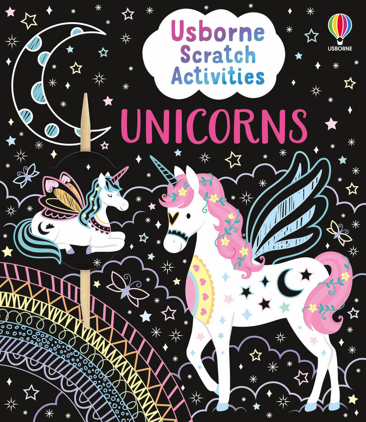 Carte de activitati Unicorni, Scratch Activities Unicorns, Usborne, +6 ani