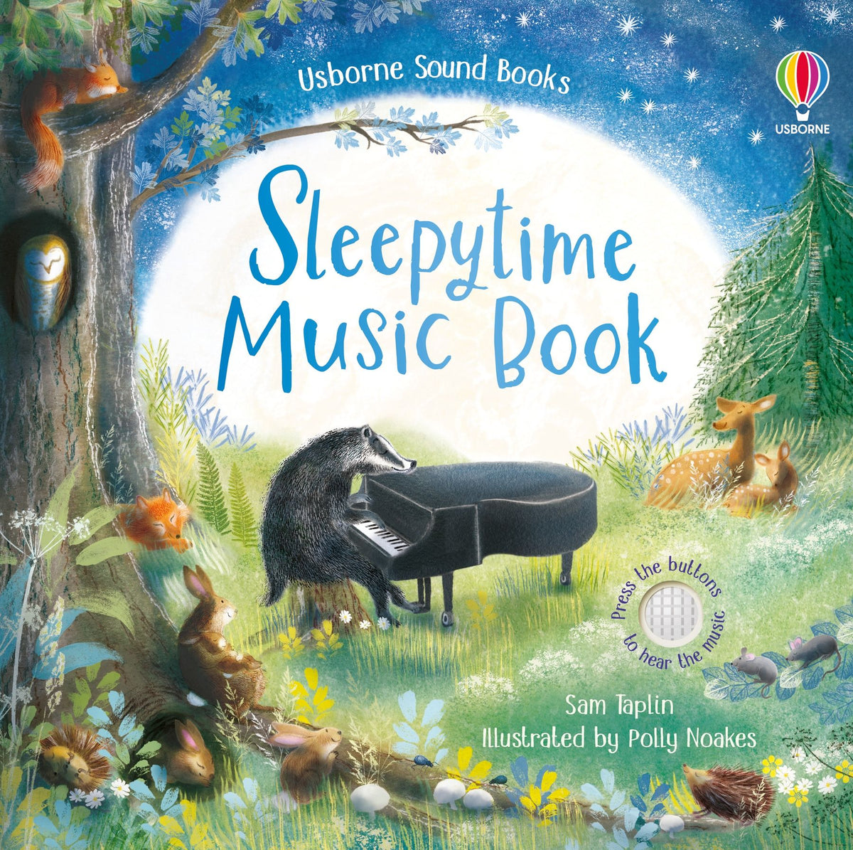 Carte cu sunete Sleepytime Music Book, Usborne, +6 luni