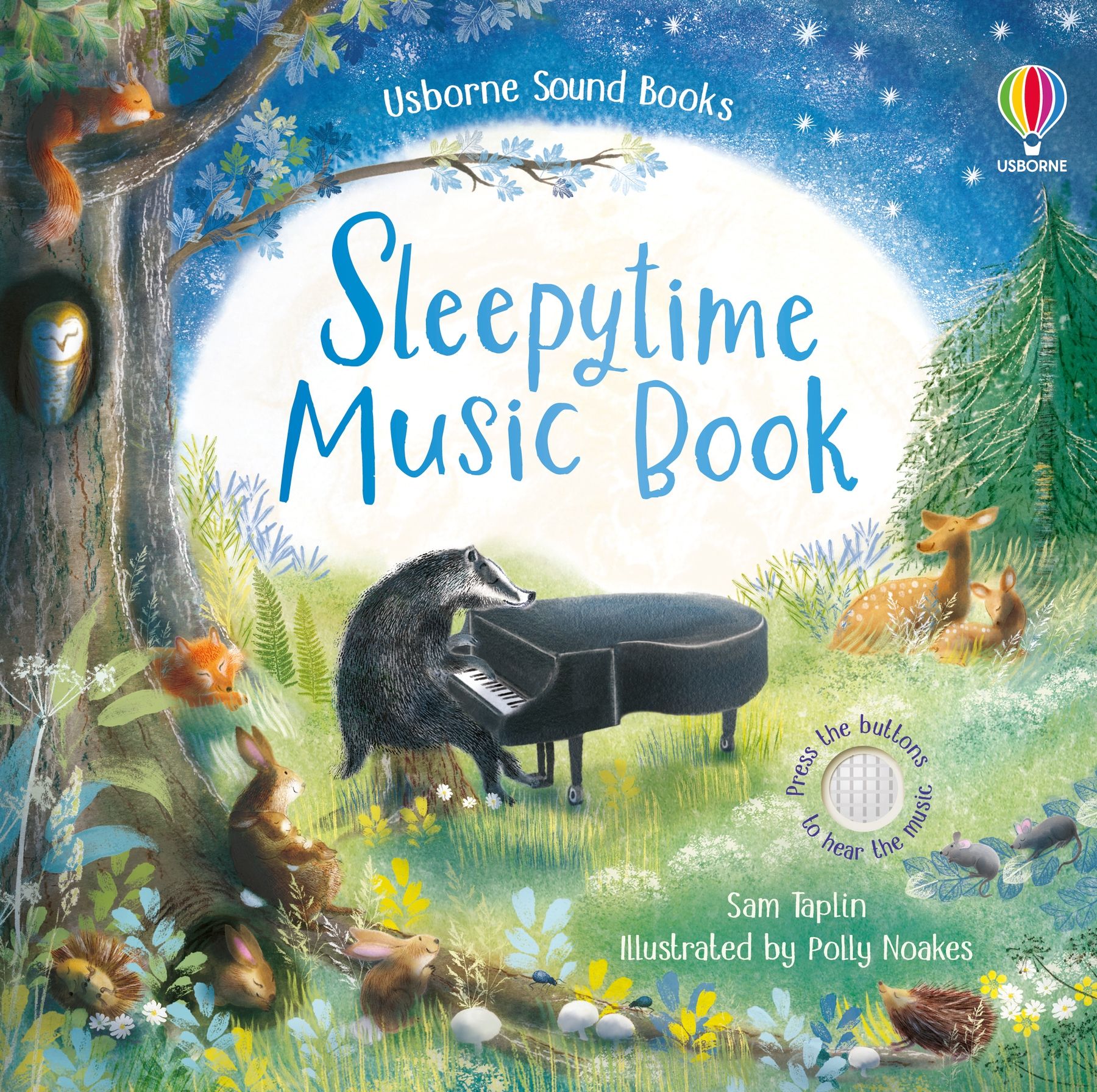 Carte cu sunete Sleepytime Music Book, Usborne, +6 luni