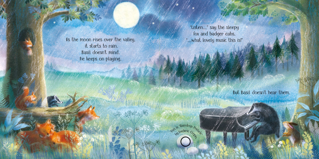 Carte cu sunete Sleepytime Music Book, Usborne, +6 luni