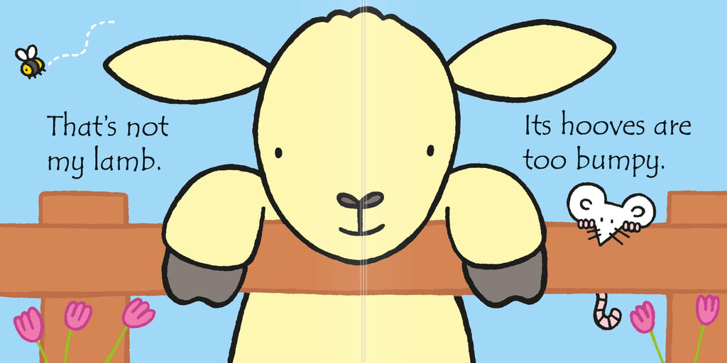 Carte senzoriala That's not my lamb..., Touchy-Feely, Usborne, +3 luni