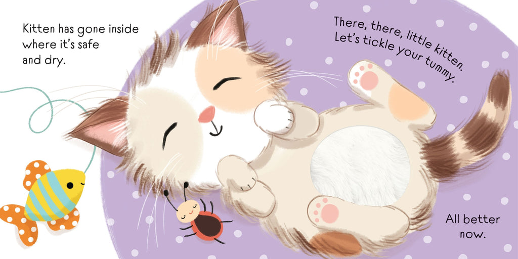 Carte senzoriala There There Little Kitten, Usborne, +6 luni