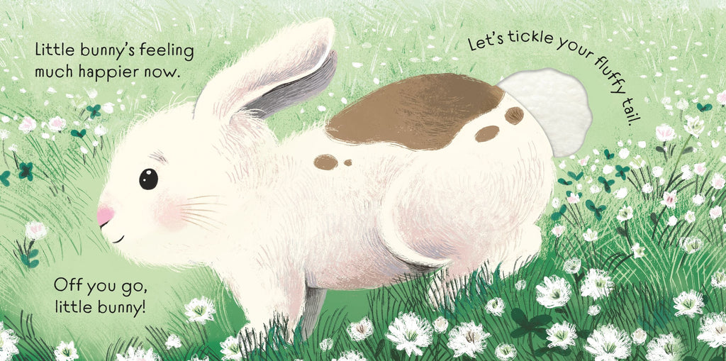 Carte senzoriala There There Little Bunny, Usborne, +6 luni