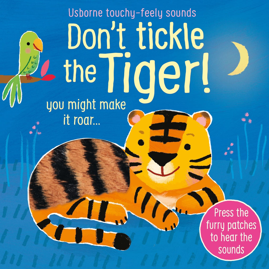 Carte senzoriala cu sunete pentru copii, "Don't tickle the Tiger", Usborne, +6 luni