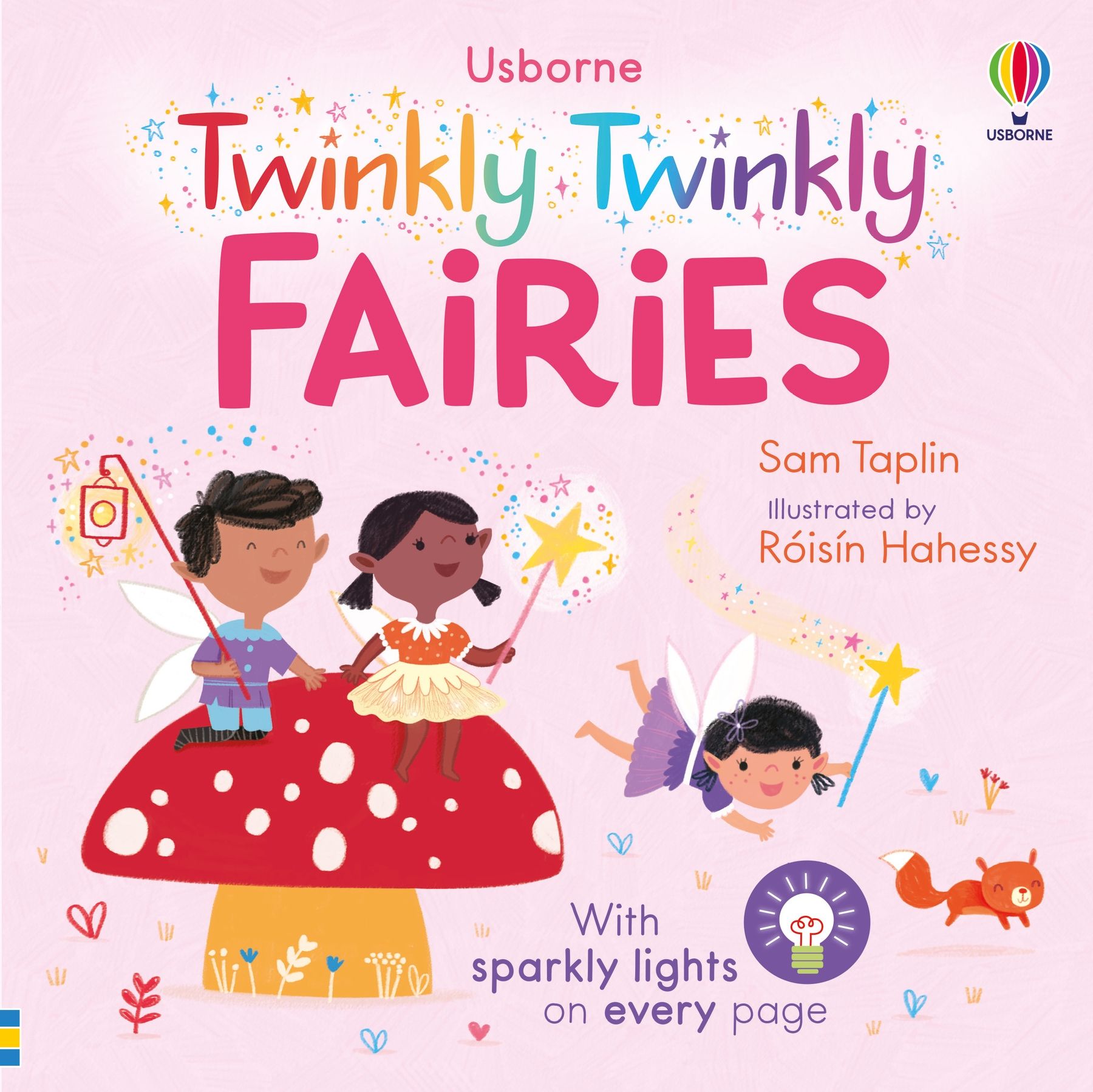Carte interactiva de povesti cu luminite The Twinkly Twinkly Fairies, Usborne, +6 luni