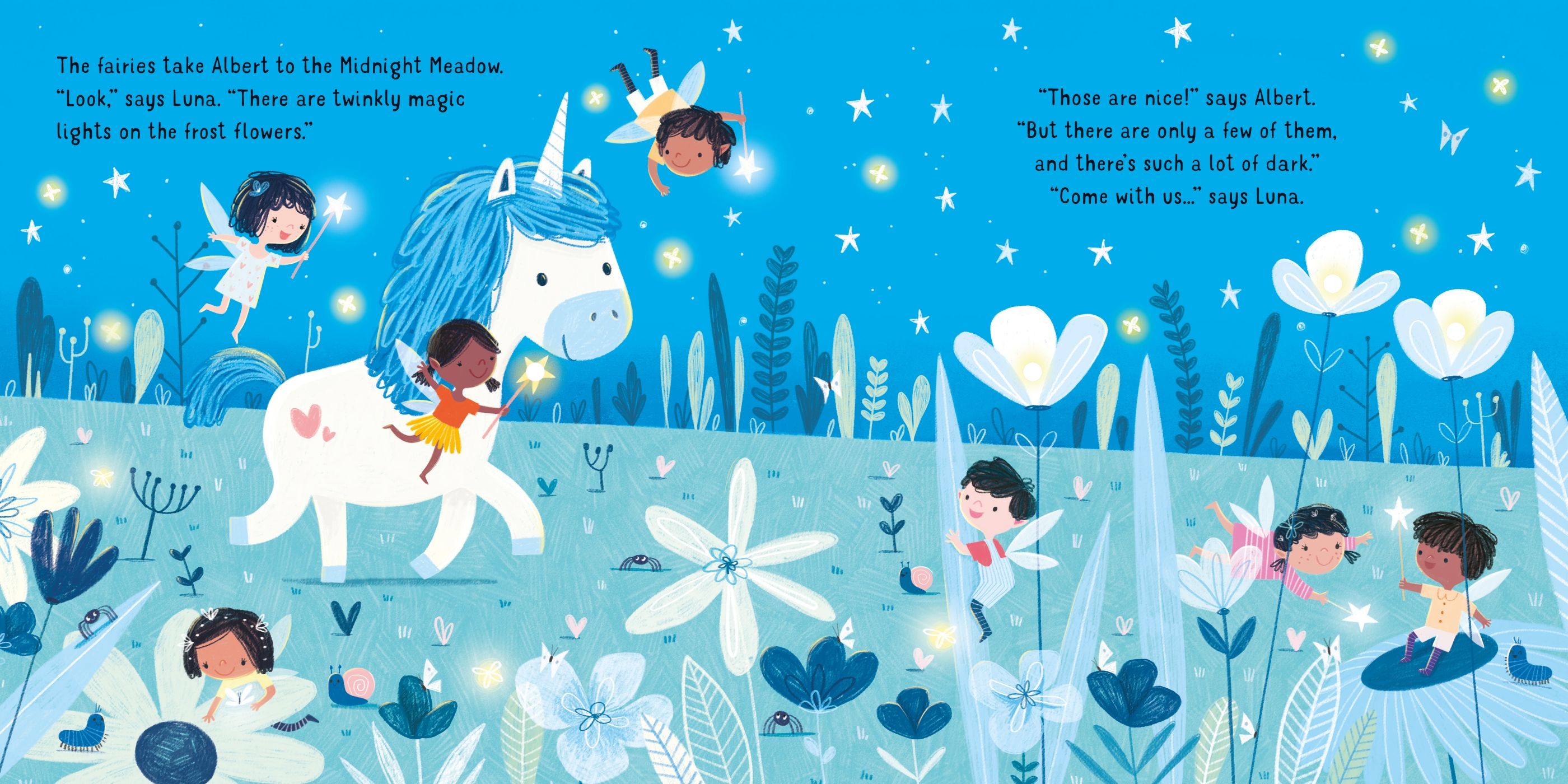 Carte interactiva de povesti cu luminite The Twinkly Twinkly Fairies, Usborne, +6 luni