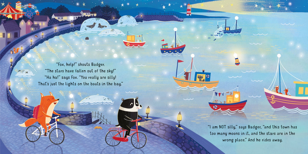 Carte interactiva cu lumini Twinkly Twinkly Night Time, Usborne, +6 luni