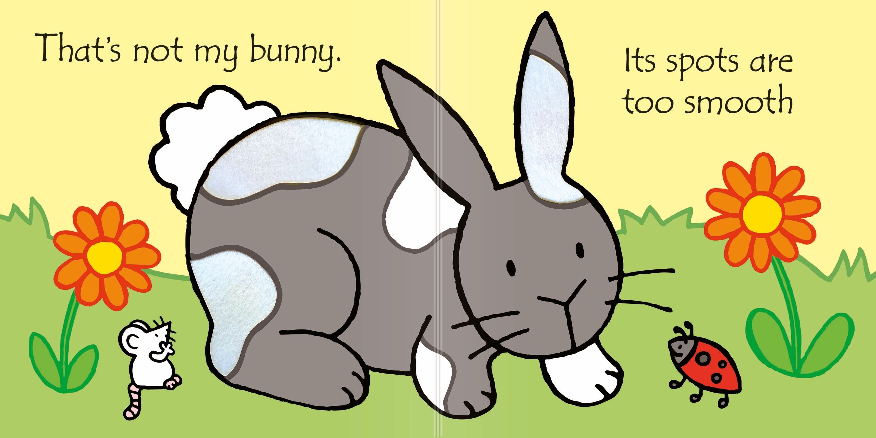 Carte senzoriala That's not my bunny…, Usborne, +3 luni