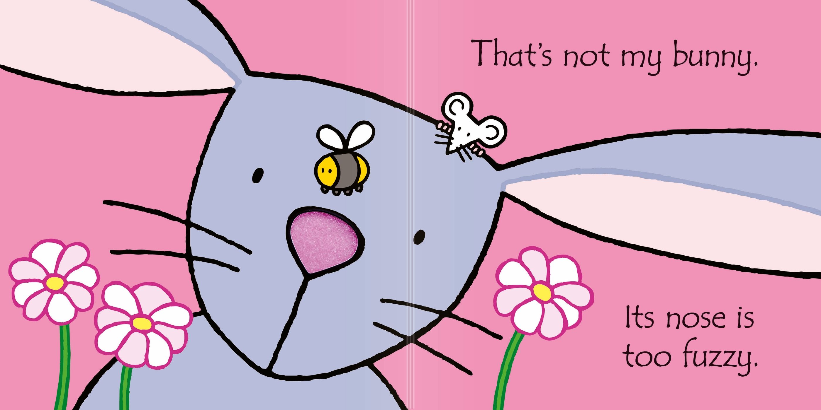 Carte senzoriala That's not my bunny…, Usborne, +3 luni