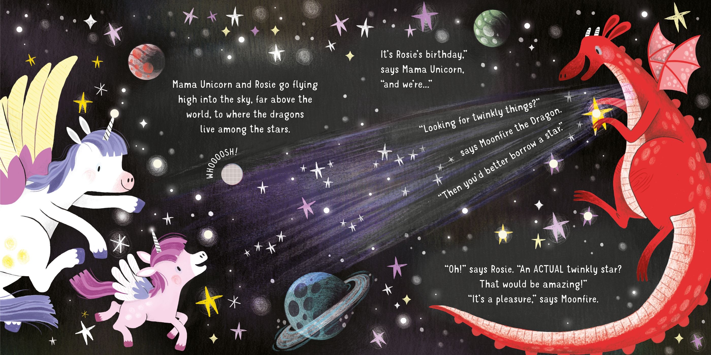 Carte cu lumini și sunete cu unicorni Lights and Sounds Unicorns, Usborne, +6 luni