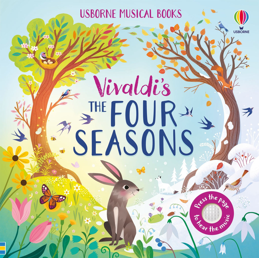 Carte muzicala Anotimpurile de Vivaldi, Vivaldi's The Four Seasons, Usborne, +3 ani