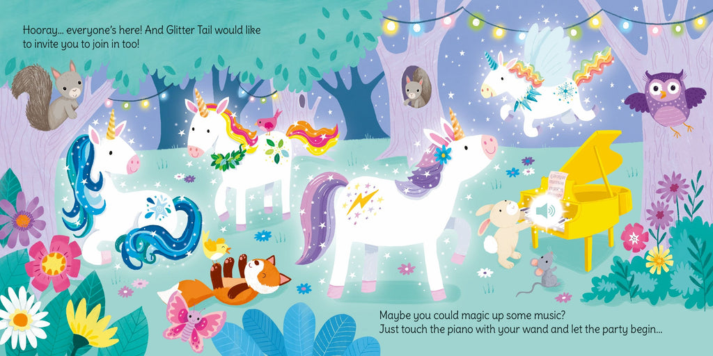 Carte interactiva din colectia Carti cu bagheta: Magia unicornilor, Wand Books: Unicorn Magic, Usborne, +3 ani