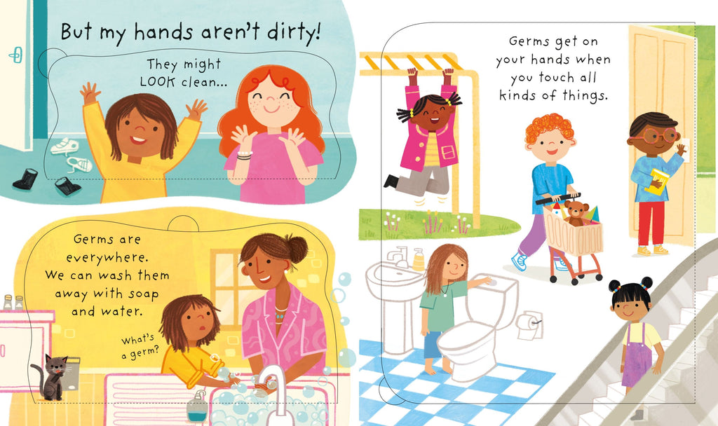 Primele intrebari si raspunsuri: De ce trebuie sa ma spal?, colectia "Lift the flap", Usborne, +3 ani