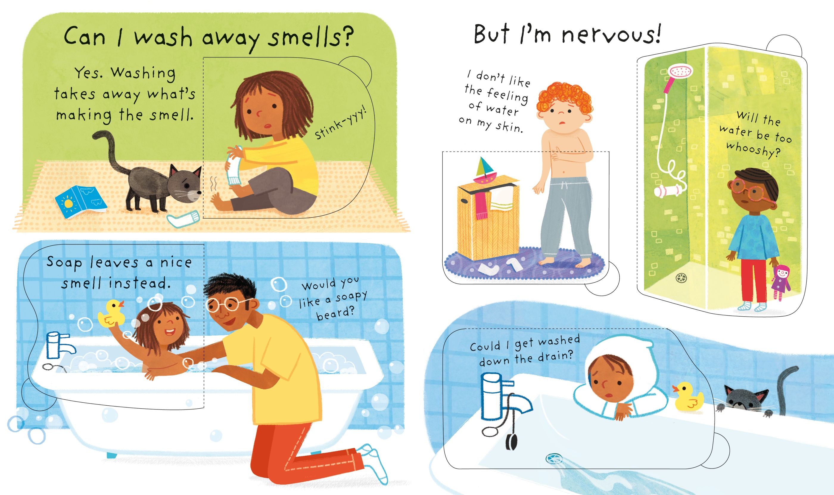 Primele intrebari si raspunsuri: De ce trebuie sa ma spal?, colectia "Lift the flap", Usborne, +3 ani