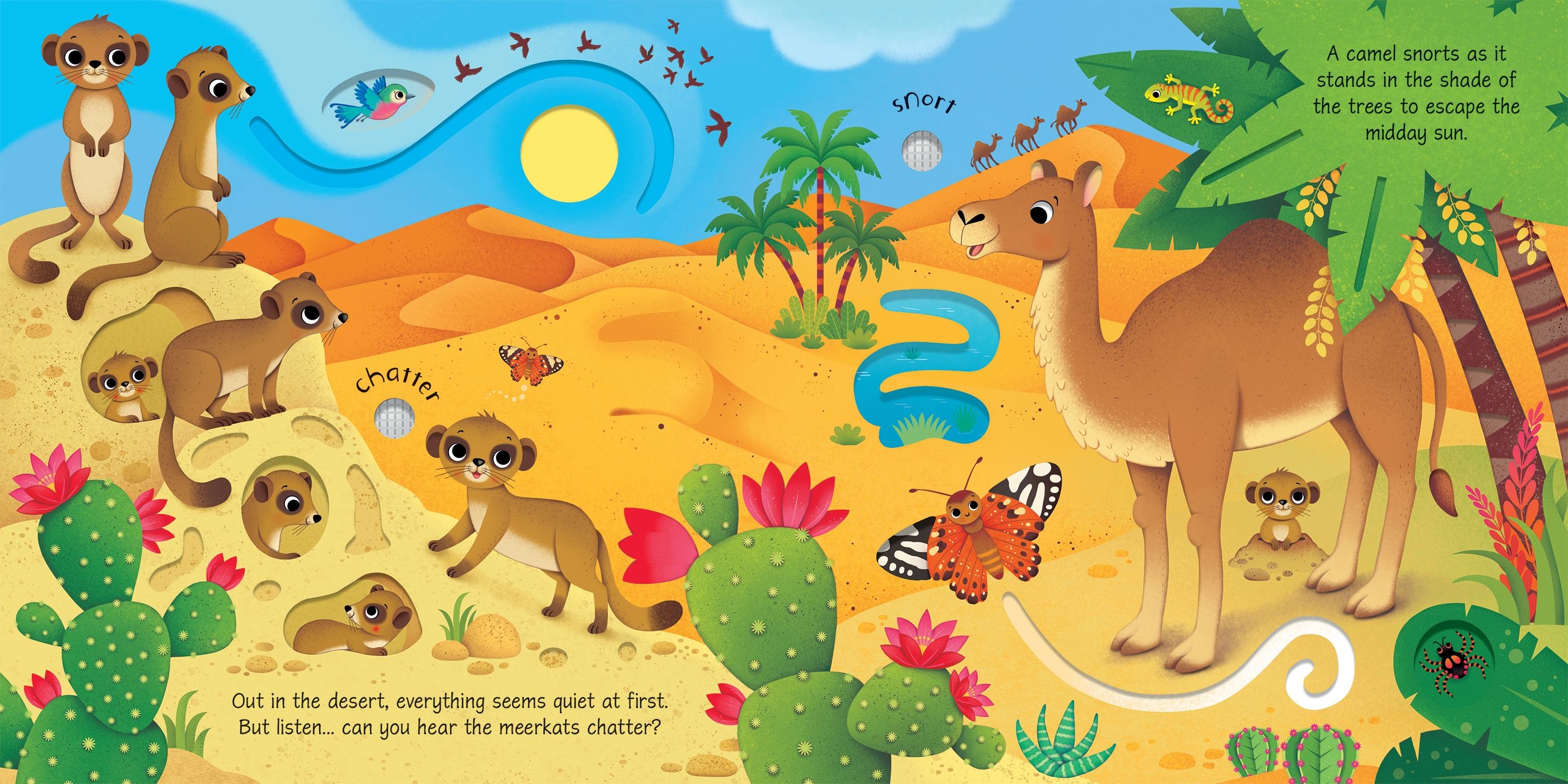 Carte interactiva cu sunete Wild Animals Sound Book, Usborne, +6 luni