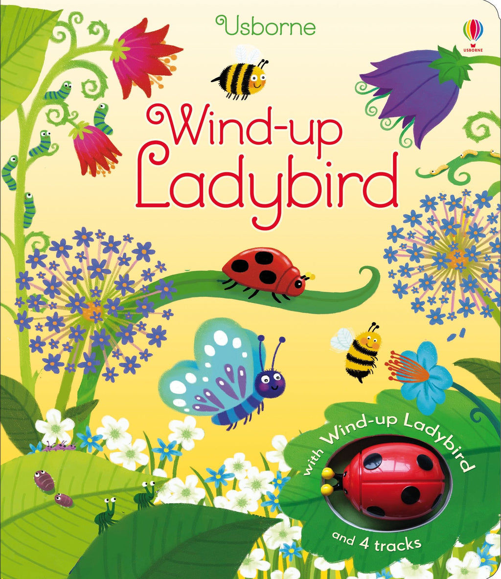 Carte cu jucarie Buburuza, Wind-up Ladybird, Usborne, +3 ani