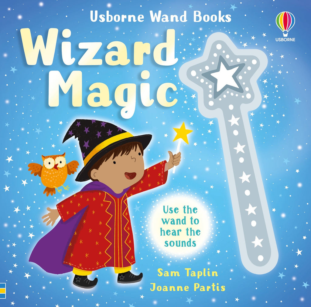 Carte interactiva cu bagheta si sunete  "Wand Books: Wizard Magic", Usborne, +3 ani