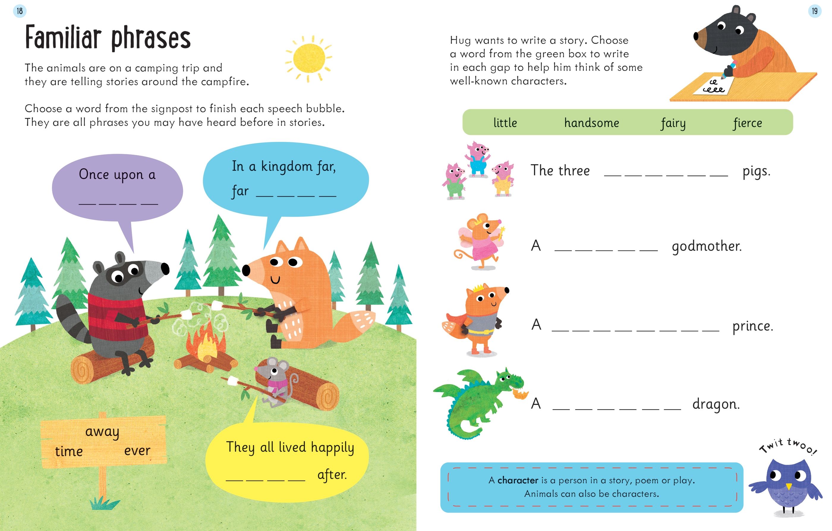 Carte de activitati Intelegerea textului, Comprehension,  Usborne Workbooks, +5 ani