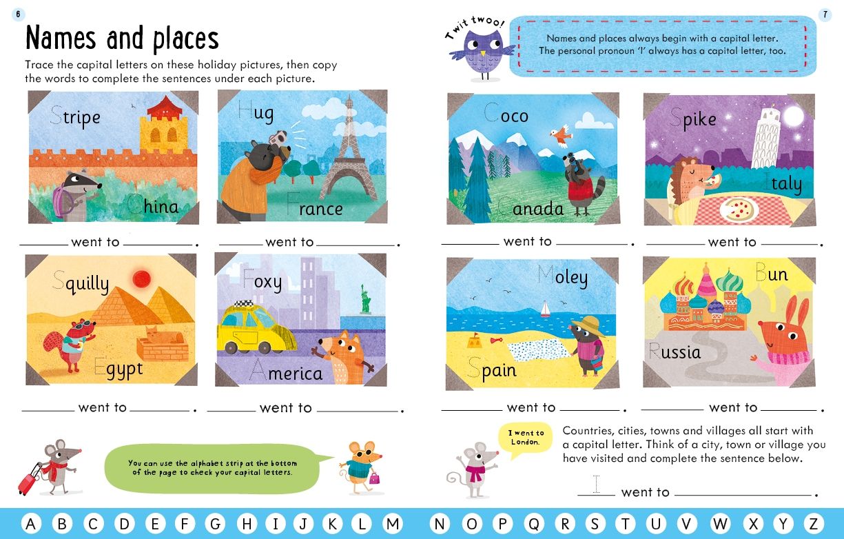 Carte de activitati Gramatica si punctuatia, Grammar and Punctuation, Usborne Workbooks, +5 ani