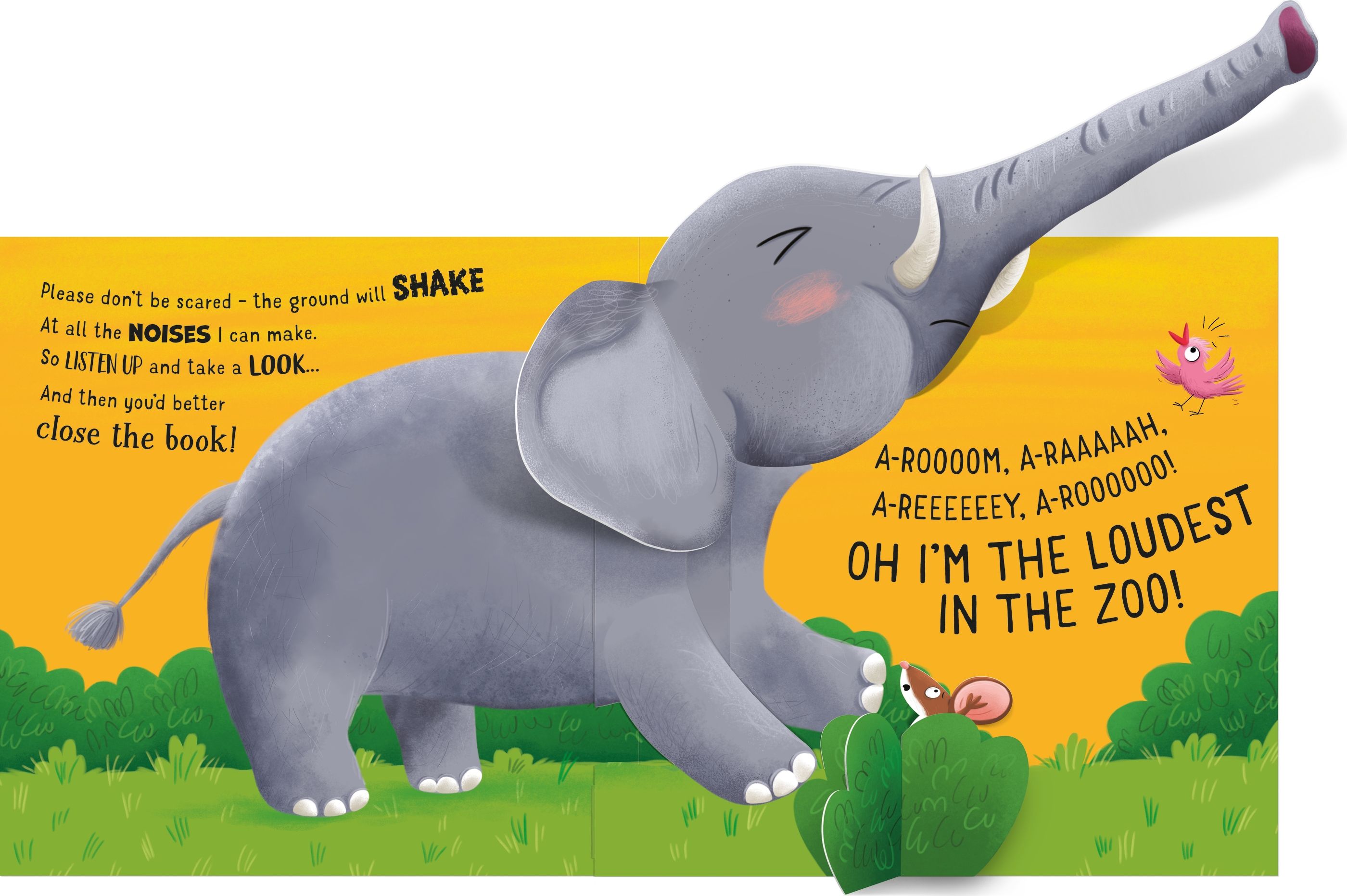 Carte interactiva cu sunete si pop-up 3D, Who's the Loudest in the Zoo?, Usborne, +12 luni