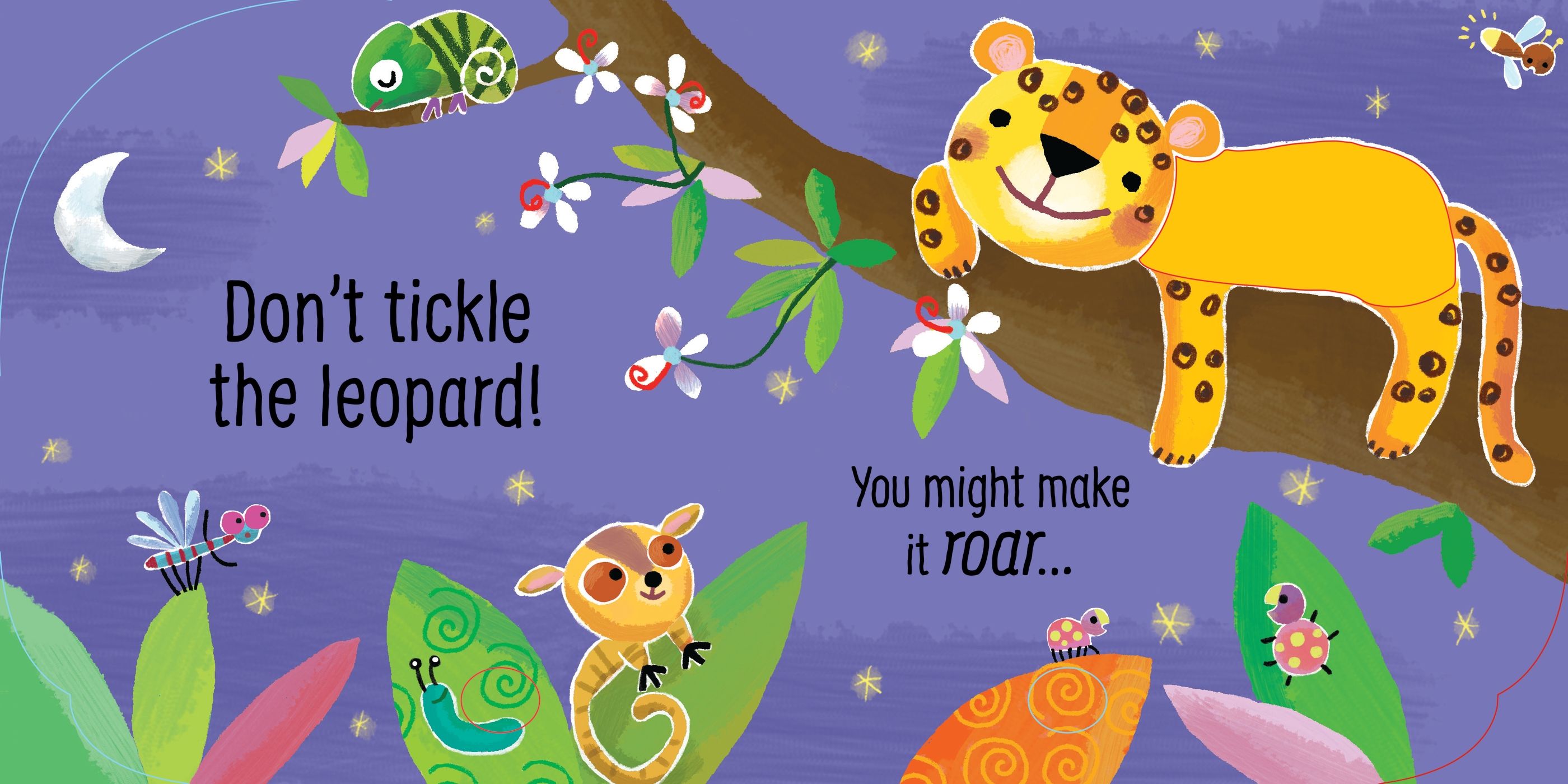 Carte senzoriala cu sunete Nu gadila crocodilul!, Touchy-feely Don't tickle the Crocodile!, Usborne, +6 luni