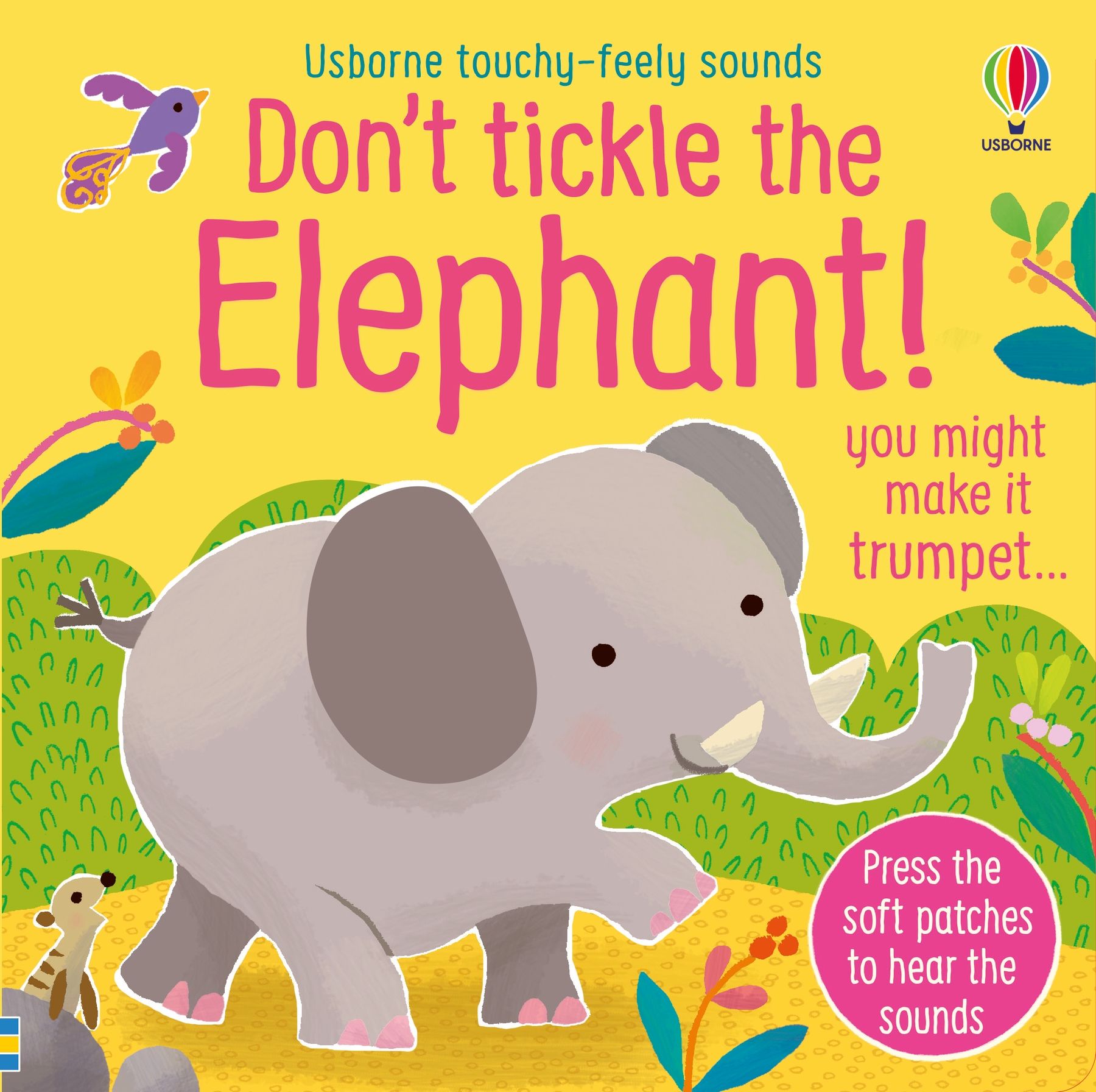 Carte interactiva cu sunete Don't Tickle The Elephant, Usborne, +6 luni