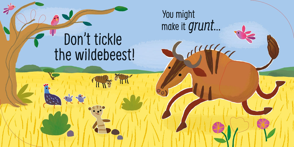 Carte interactiva cu sunete Don't Tickle The Elephant, Usborne, +6 luni